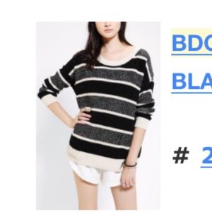 BDG Sweaters - BDG Rugby Stripe Boyfriend Sweater, size S BDG Sweaters - BDG Rugby Stripe Boyfriend Sweater, size S